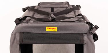 Кія для собак, переноска для собак, вольєр для собак 122x79x99 см (сірий)