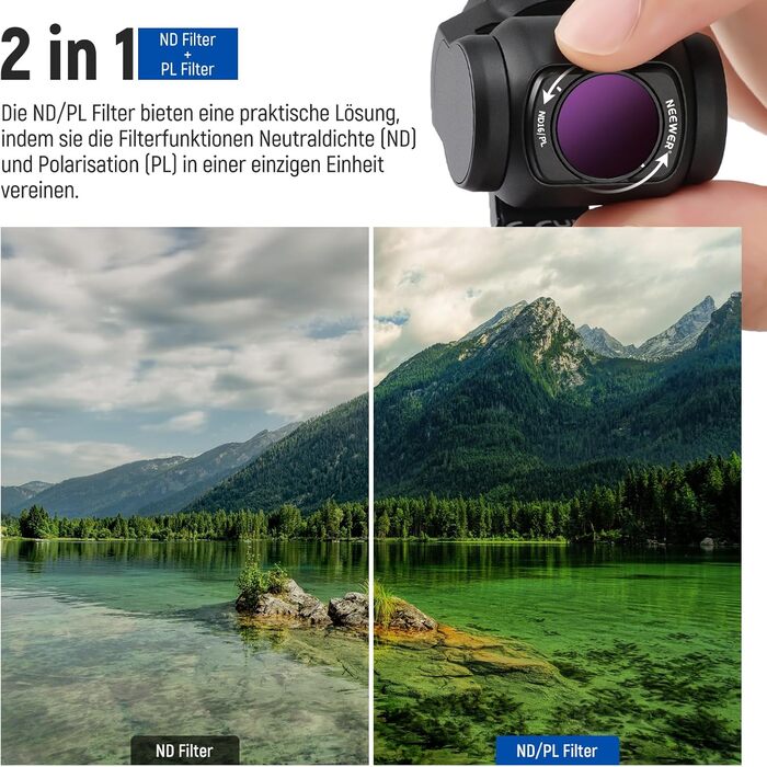 Набір фільтрів NEEWER для DJI Osmo Pocket 3: ND/CPL, UV, 6 шт.