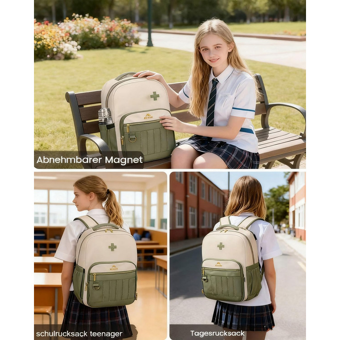 Шкільний рюкзак MATEIN для підлітків (дівчаток та хлопців), 15.6