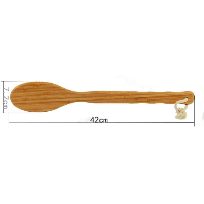 CambOs Bath Brushes with Hog Bristles for Women, Bath Brushes with Long Handle, Back Scrubber for Shower for Men, 41.9 cm