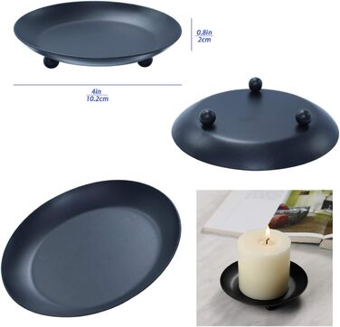 7-in-1 Stainless Steel Candle Accessory Set – Candle Wick Trimmer, Candle Snuffer, Candle Wick Dipper, Tweezers, Candle Tray Plate for Candle Lovers, Family, Party