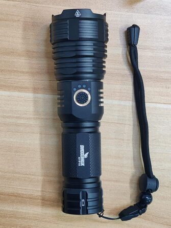 Ліхтарик Shadowhawk LED акумуляторний, 450000 люмен, надяскравий, USB-зарядка, тактичний XHP70.2 з чохлом, водонепроникний IP67 для кемпінгу, туризму, екстрених ситуацій