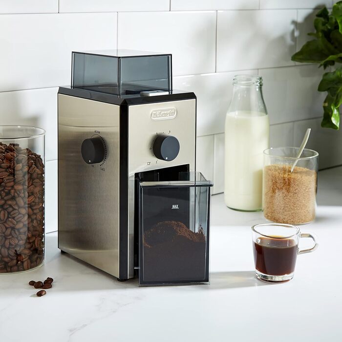 Кавомолка De'Longhi KG89, професійна, срібляста