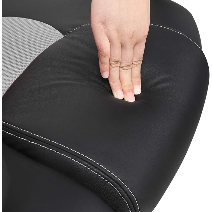 Офісний стілець SONGMICS Ergonomischer Bürostuhl, чорний, регульований, міцний, 52 x 53 x 122 см