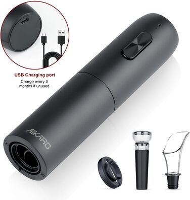 Електричний відкривачка вин AikarO - автоматичний, акумуляторний (набір A)