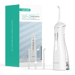 Електрична іригатор VOYOR-HEALTH Munddusche WF400: 3 режими, 4 насадки, водонепроникний, для догляду за зубами та яснами