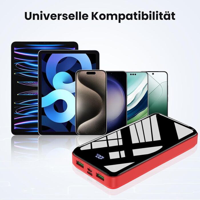 Power Bank Bextoo 27000mAh 22.5W PD Червоний - Зовнішній акумулятор для телефону