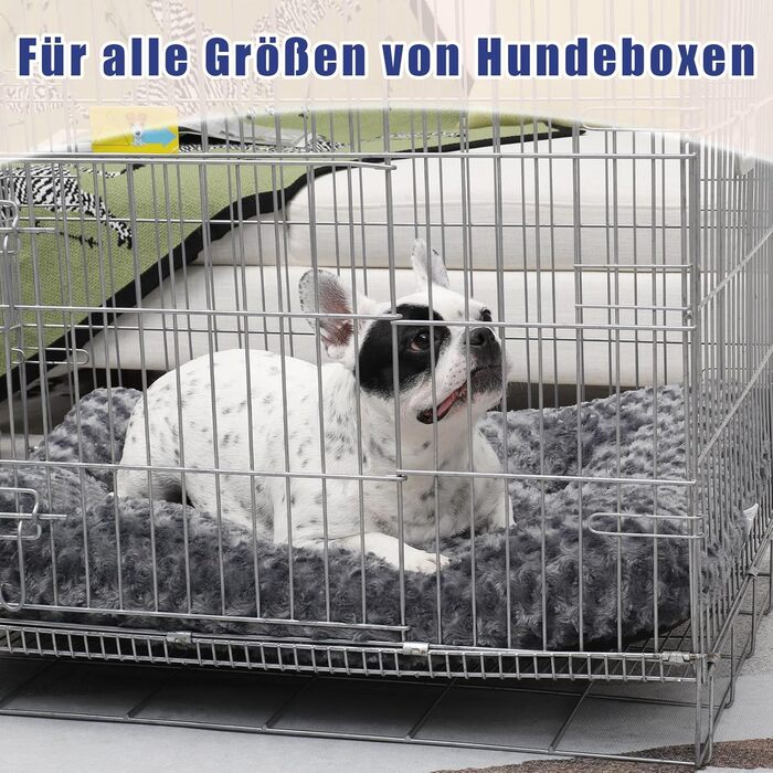 Килимок для собак KSIIA, великий, 90x60 см, сірий. Зручний, миючий, з неслизьким дном, для великих та середніх собак.