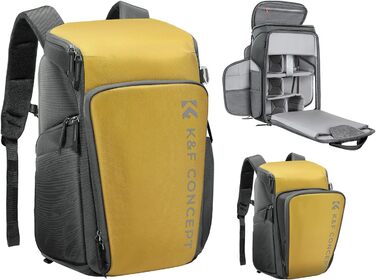 Рюкзак для фотографа K&F Concept Alpha, 25L, чорний, з відділенням для 16