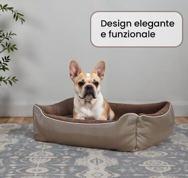 Лежанка для собак та котів Sogni E Capricci NUVOLA, сіра, 62x50x17 см