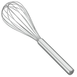 Венчик кухонний нержавіюча сталь з трубчатою ручкою, довжина 300 мм, 30 см, простий у використанні