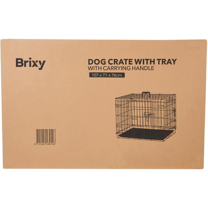 Скам'янка для собак Brixy Hundebank, розмір S, чорна, розкладний, 2 дверцята, 61x43x49 см
