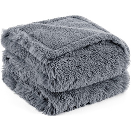 Водонепроникний коврик для собак BEDSURE 100x120 см - м'який, плюшевий, для великих собак та котів, сірий