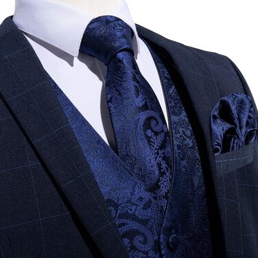 Чоловічий костюм DiBanGu з шовку: жилет, краватка, підв'язка, формальний комплект на весілля/вечірку, 6 предметів, чорний