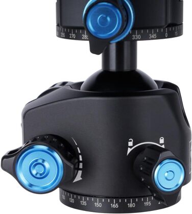 Штатив SIRUI ST-10X з вуглецевого волокна, з відеоголовою для панорамної зйомки, трикутною центральною колоною, для DSLR-камер, 4 секції, висота до 166 см, навантаження до 3 кг