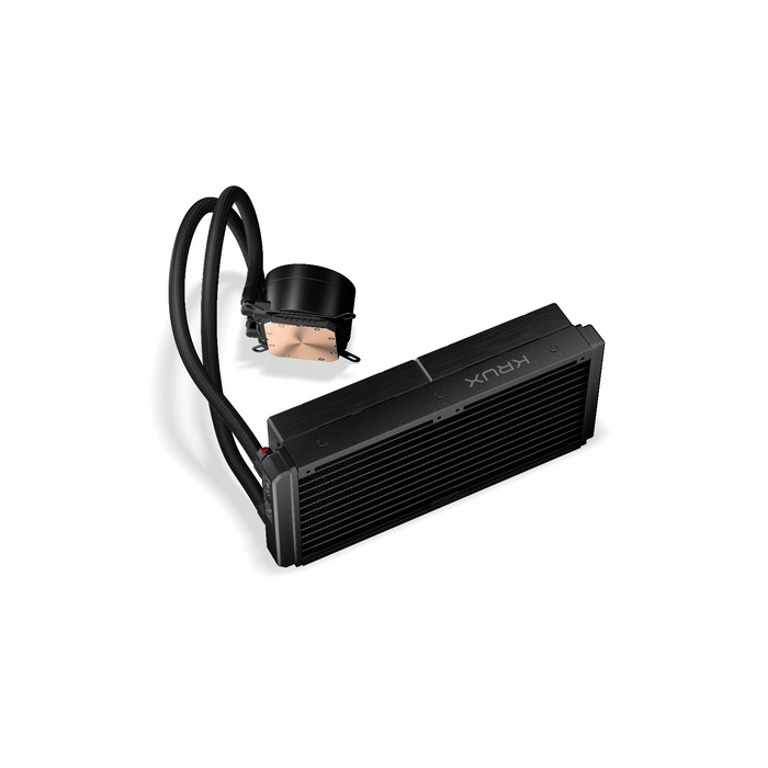 Система водяного охолодження процесора Krux HydroX 240 ARGB, 2x 120мм, 4-pin, Чорна