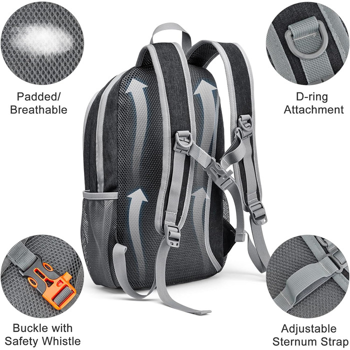 Small Backpack 12L/20L Unisex Daypack Lightweight Travel Backpack Hiking Backpack Trekking Backpack for Hiking and Cycling