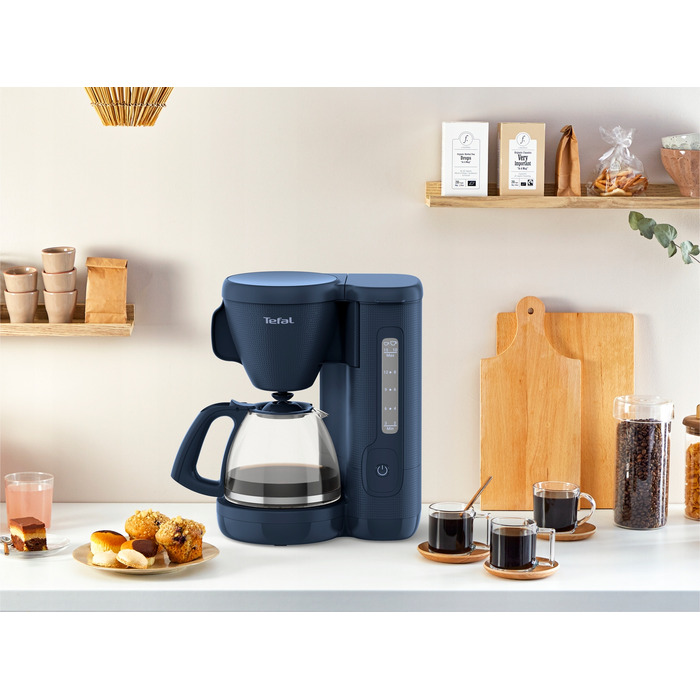 Крапельна кавоварка Tefal, скляний глек, 1000 Вт