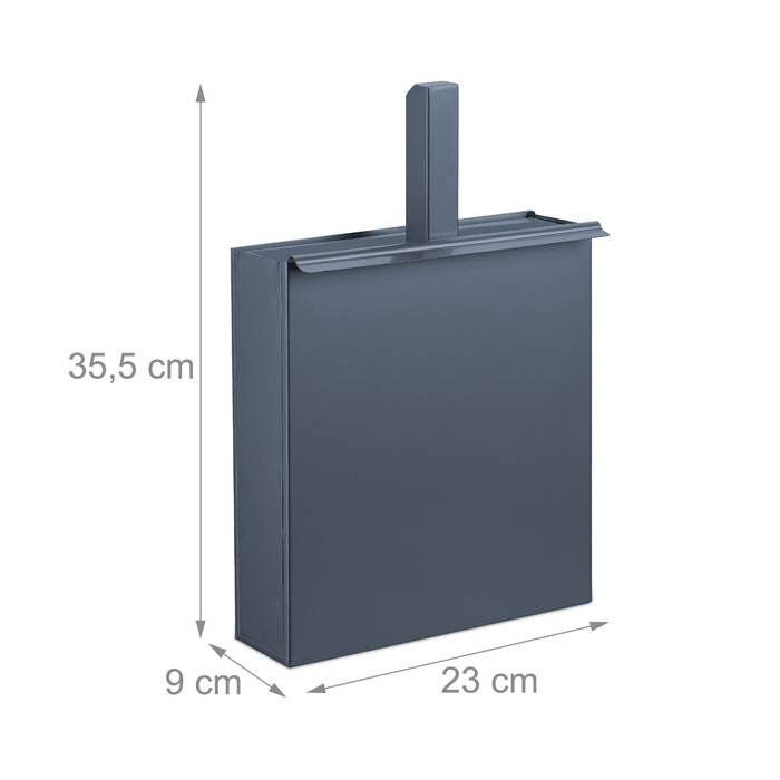 Relaxdays Ash Bucket with Shovel in Anthracite