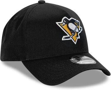 Кепка бейсболка New Era 9Forty A-Frame NHL Pittsburgh Penguins чорна, оригінальна, для шанувальників хокею