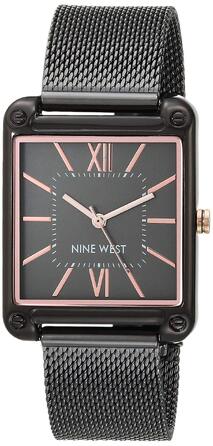 Жіночий годинник Nine West з мілланським плетінням (Gunmetal Grey)