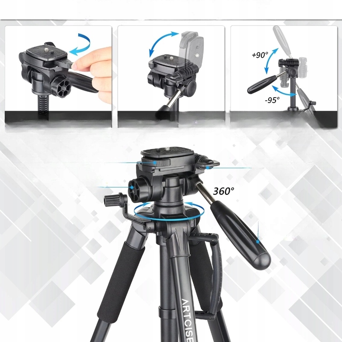 Професійний алюмінієвий штатив для фотографії Artcise AF10