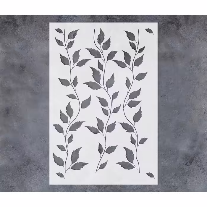 GSS Designs Large Wine Leaf Stencils for Painting, Reusable Wall Pattern Stencil, 40.6 x 61 cm, Botanical Stencils for Walls (Wine Leaf, 30.5 x 40.6 cm)