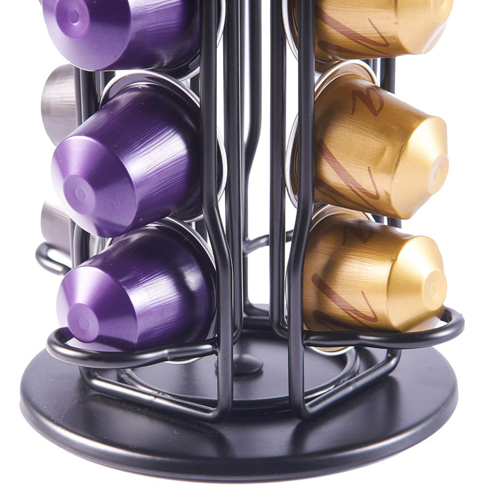 Організатор для капсул Dolce Gusto та Nespresso, шухляда на 20 капсул, чорний