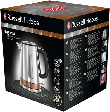 Електричний чайник Russell Hobbs 24280-70, 2400 Вт, 1,7 л, сріблястий/сірий