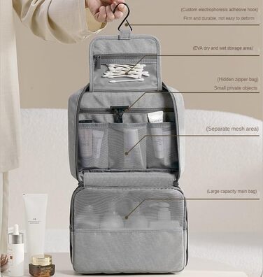 Кришталева сумка-органайзер для косметики та аксесуарів Beige (Greyx) - для жінок та дівчат