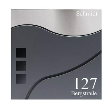 Поштовий ящик Verda з газетницею, 2 ключі, 37x37x11 см, нержавіюча сталь, дизайнерський настінний поштовий ящик, сучасний стиль