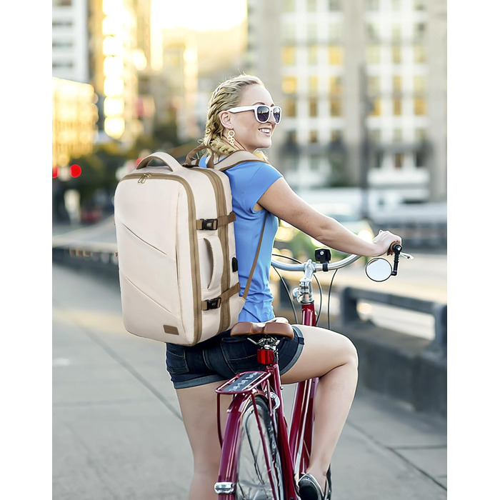 LOVEVOOK Рюкзак для ручної поклажі 30-40L, розширюваний, для ноутбука 17