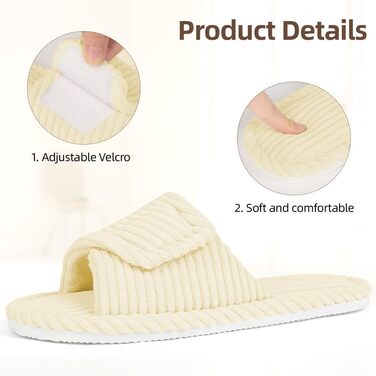 Жіночі домашні тапочки з піною-пам'яттю, теплі зимові тапочки з корду, м'які, легкі, з антиковзким покриттям, сучасні, зручні для дому та вулиці, кремово-білі, 40/41 EU