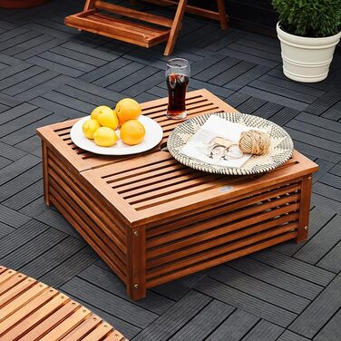 Deuba® Umbrella Stand Cover, FSC®-certified Acacia Wood, Garden Table Umbrella Stand Cover, Parasol Cover, Market Umbrella Cover, Garden Umbrella