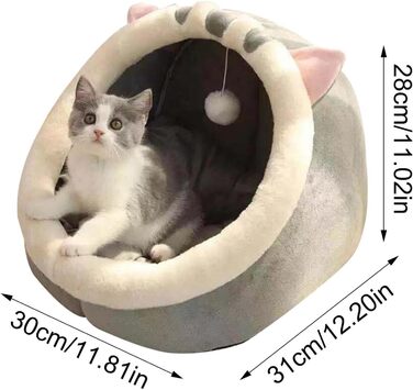 Кігтеточка-будиночок для котів: м'яке ліжко-хатинка, затишне гніздо | Хатинка для котів