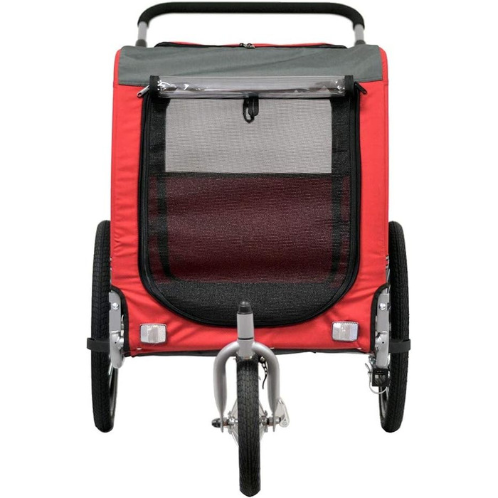 Причеп-перевозник для собак та котів Papilioshop Zeta, 3 розміри, червоний L