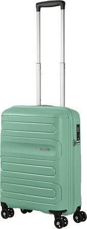 Валіза American Tourister Sunside Spinner 55 см, 35 л, чорна/зелена, легка дорожня валіза на 4 колесах