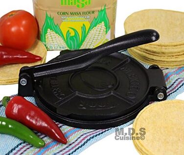 Прес для тортилій з чавуну, 8 шт. від Smart Cook - для приготування автентичних тортилій