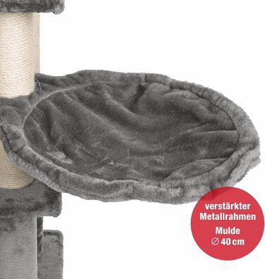 Дім для кота JAMAXX Premium XXL з когтеточкою, 165 см, сірий