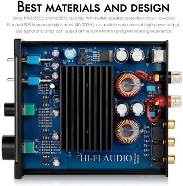 Nobsound G2 PRO 300W Міні HiFi Сабвуферний/Повнодіапазонний Моно Аудіо Підсилювач