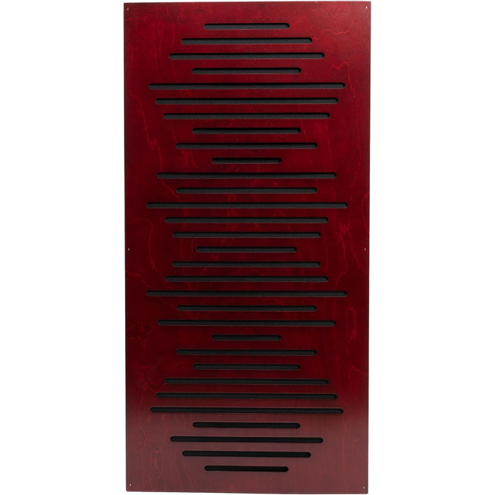 Акустичні панелі Bluetone WaveFuser PRO для шумоізоляції та дифузії звуку, декоративні стінні панелі для студії, офісу та дому (100x50x5 см, Махагон)