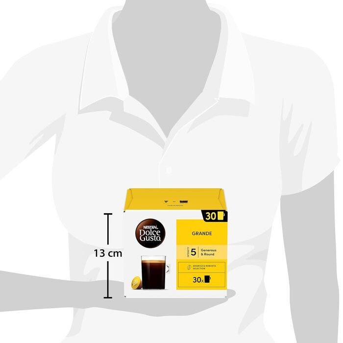 Кавові капсули NESCAFÉ Dolce Gusto Grande, 3 упаковки по 30 капсул (загалом 90 шт)