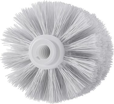 5 x WELLGRO Stainless Steel Toilet Brush White - Replacement Toilet Brush - Toilet Brush - Brush - Replacement Toilet Brush - Replacement Brush
