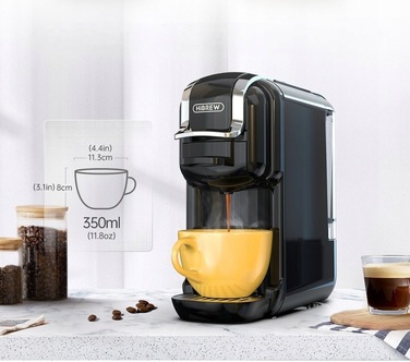 Капсульна кавомашина HiBREW H2B 19 бар, сіра