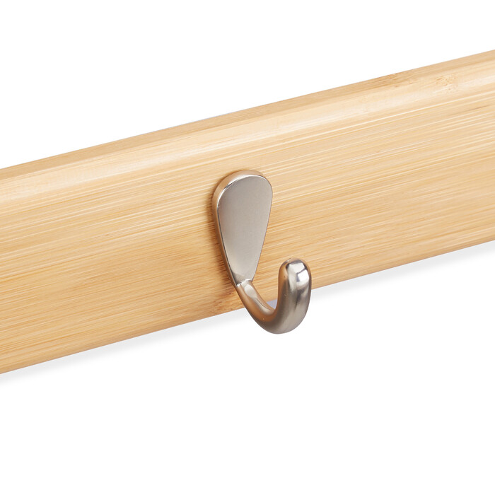 Relaxdays Bamboo Hook Strip, Natural