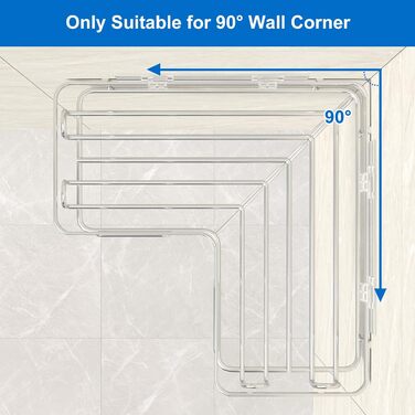 Набір з 3 кутових полиць для душу без свердління, вологостійкий та антикорозійний, органайзер для ванної кімнати, тримач для шампуню та гелю для душу (чорний та срібний)