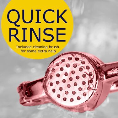 Преміум-нічна прес для часнику з нержавіючої сталі – прес для часнику, подрібнювач та очищувач, набір, стійкий до миття в посудомийній машині та іржавіння (Рожевий)