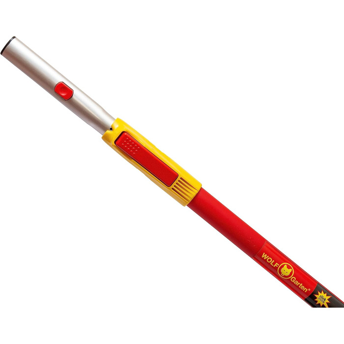 Телескопічна алюмінієва ручка WOLF Garten multi-star ZM-V 90-150 см, червона