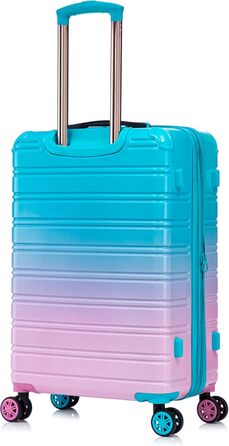 Набір валіз з полікарбонату (3 шт): кабінський, середній, великий | Чорний | Набір валіз | Подорожі