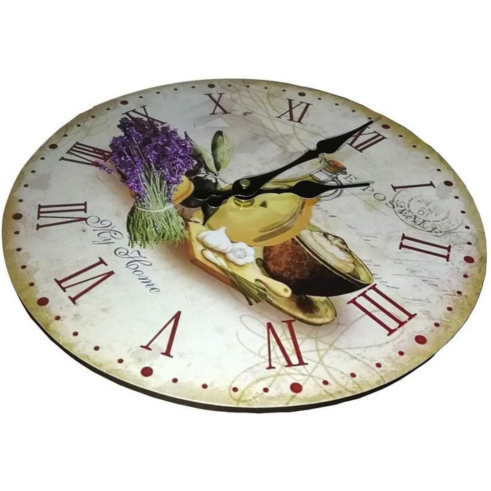 YOAI Wall Clock Kitchen Clock Antique Nostalgia Rustic Country Quartz Silent (No Ticking) Kitchen Clock 30CM / 12 Inches